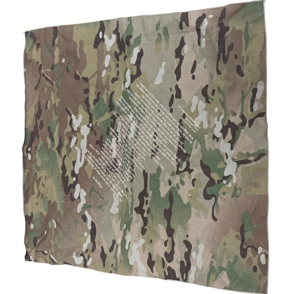 Jill P. Boyce Bandana Unisex OS Camo Excellent Psalm 91 Scripture Multicam Scarf